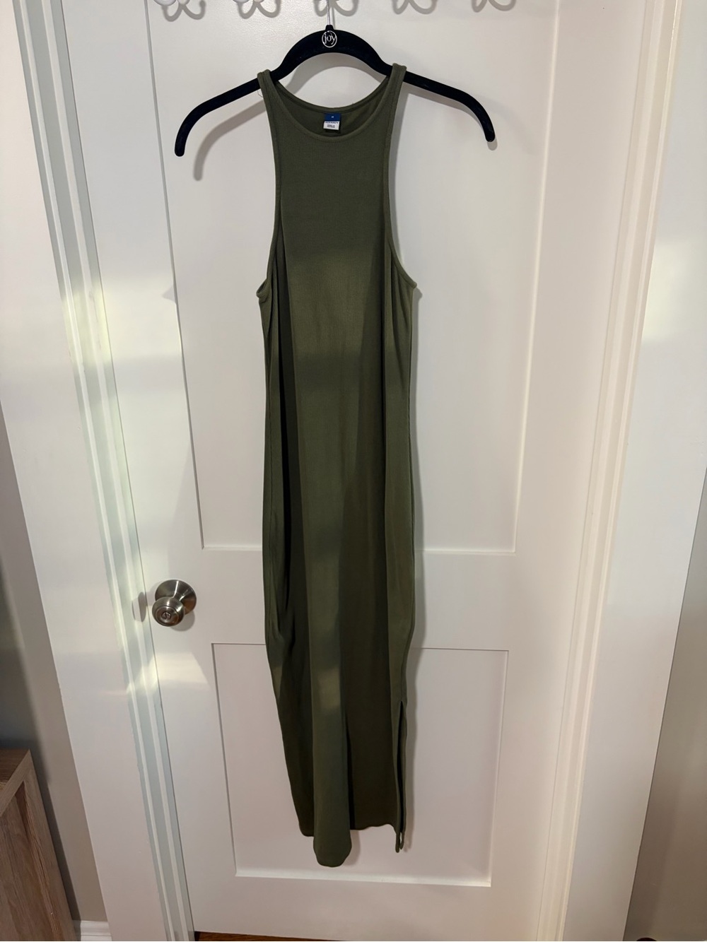 Old Navy Olive Green Racerback Maxi Dress